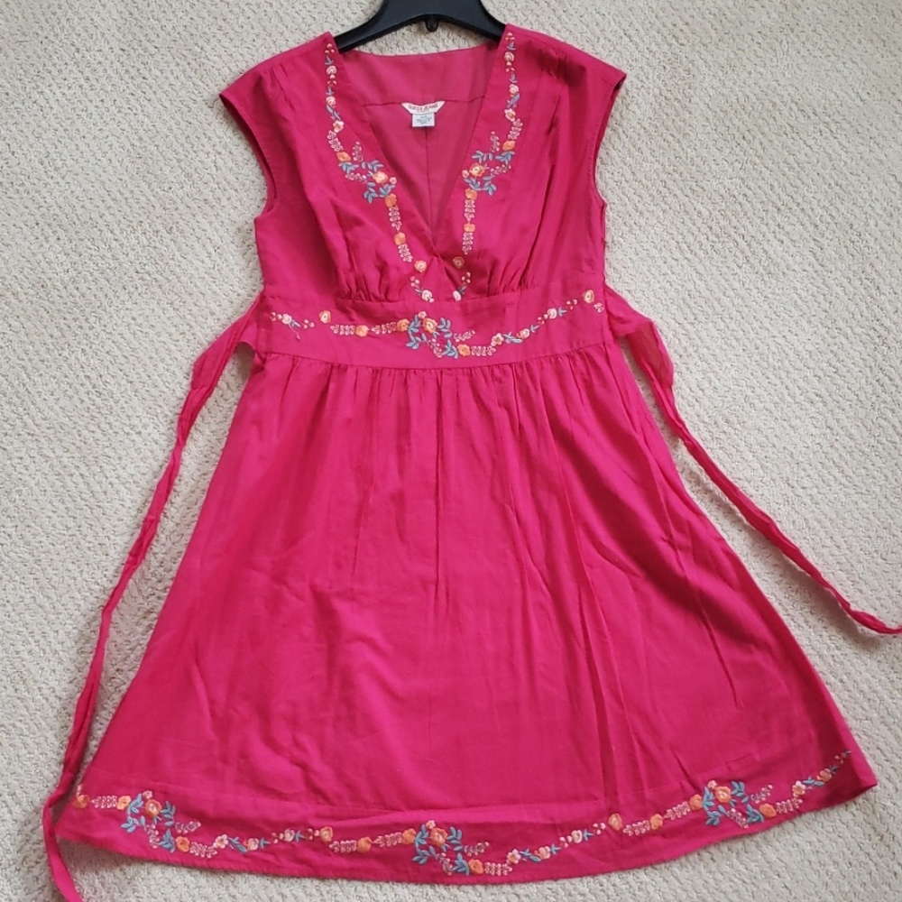 Guess Pink Embroidered dress